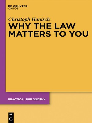 cover image of Why the Law Matters to You